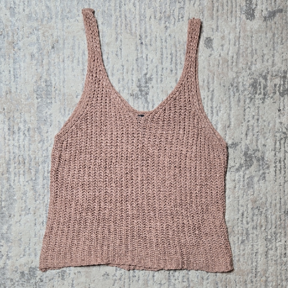 Moon & Madison Knit Tank Top Womans Medium Stretchy Boho Hippie Casual
